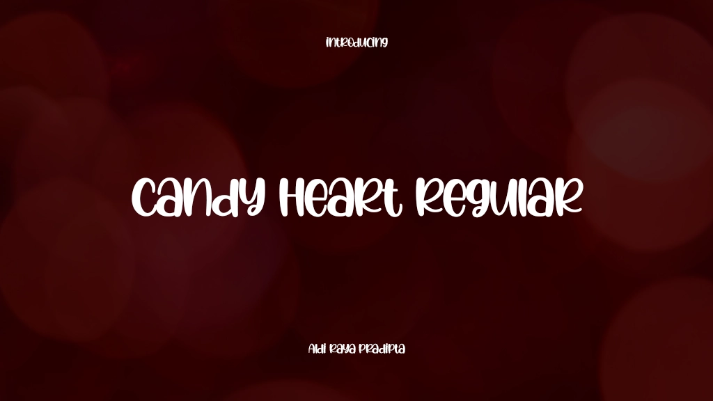 Candy Heart Regular Font Sample Images  1