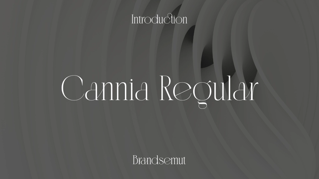 Cannia Regular Font Sample Image 1