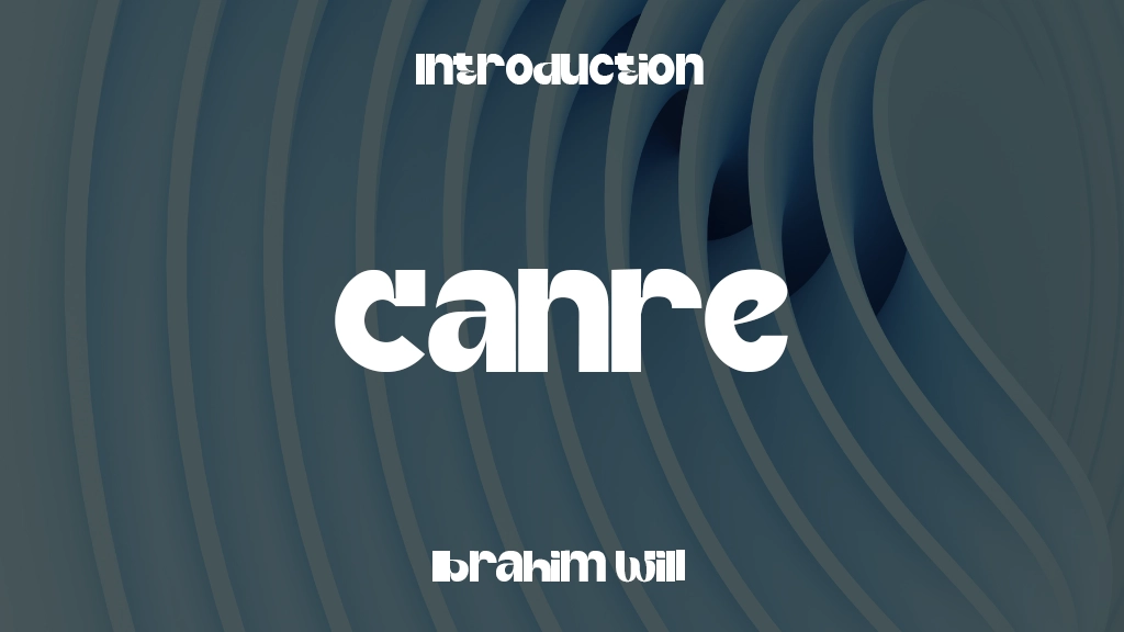 Canre Font Sample Images  1