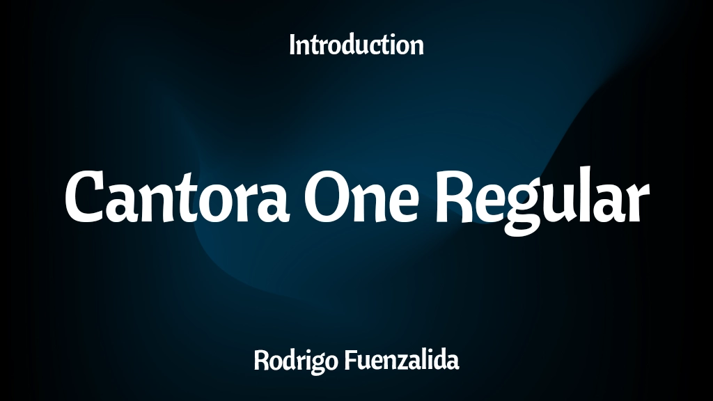 Cantora One Regular Font Sample Images  1