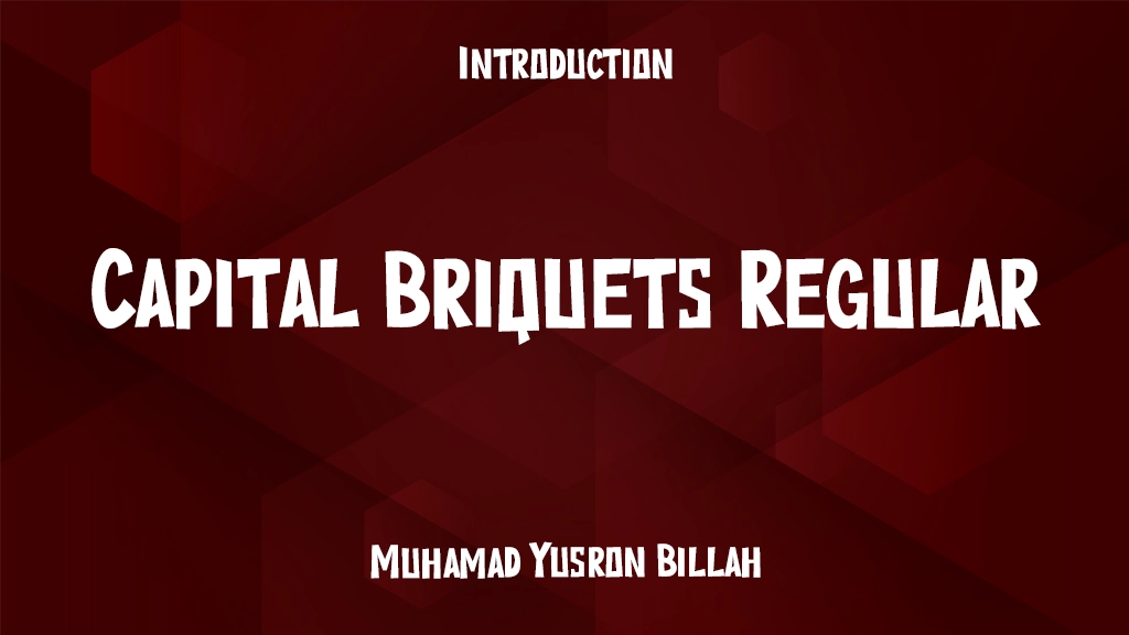 Capital Briquets Regular Font Sample Image 1