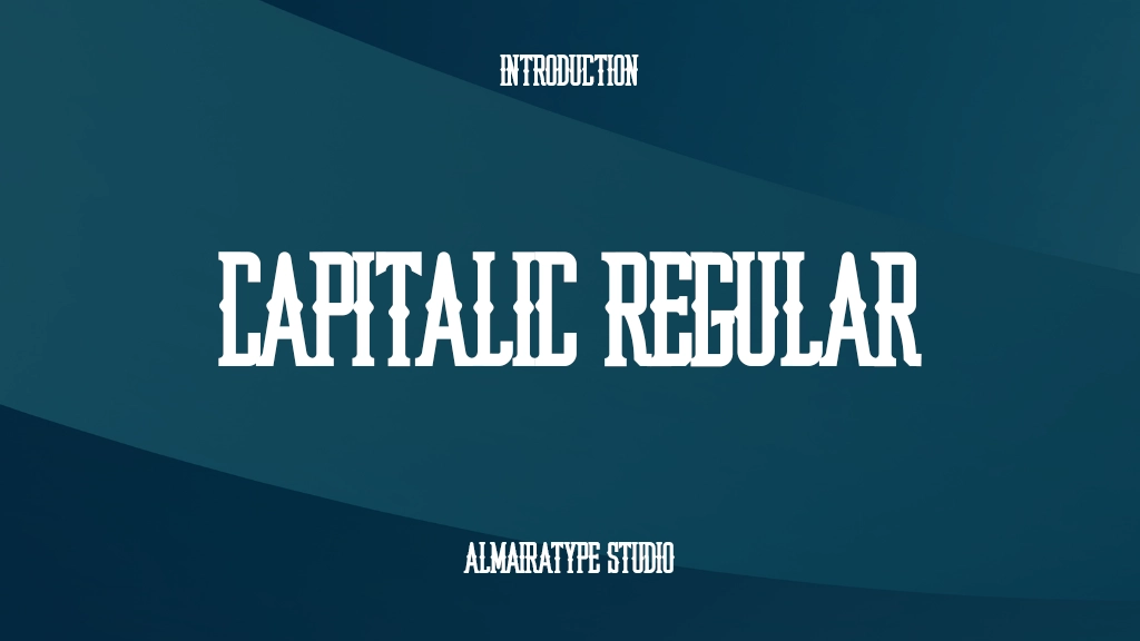 Capitalic Regular Font Sample Images  1