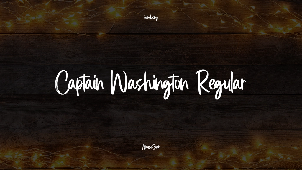 Captain Washington Regular Font Sample Images  1