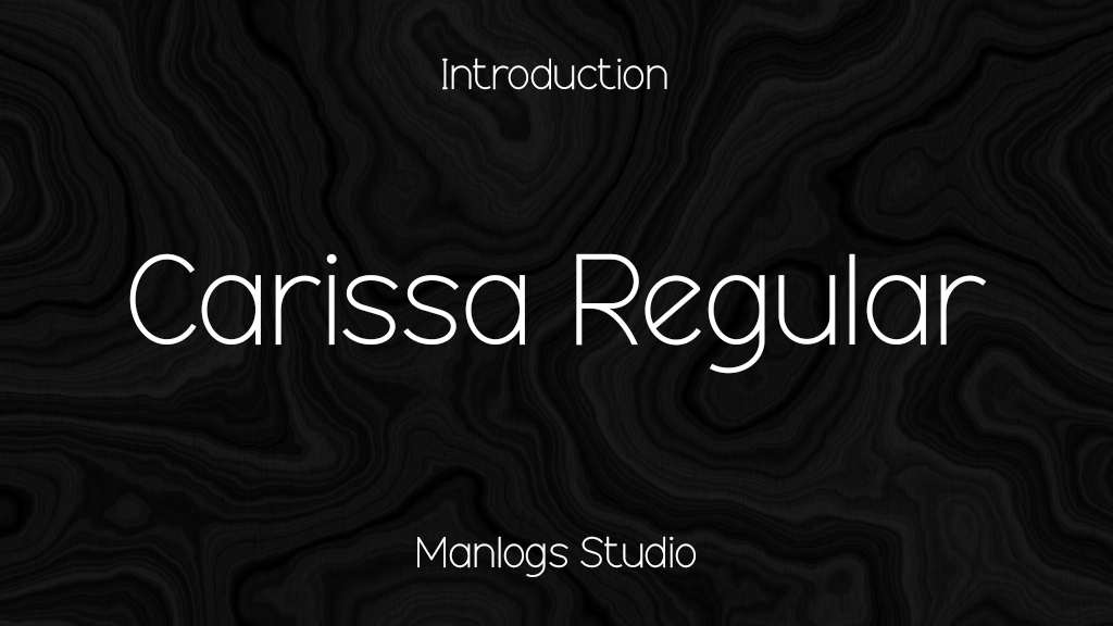 Carissa Regular Font Sample Images  1