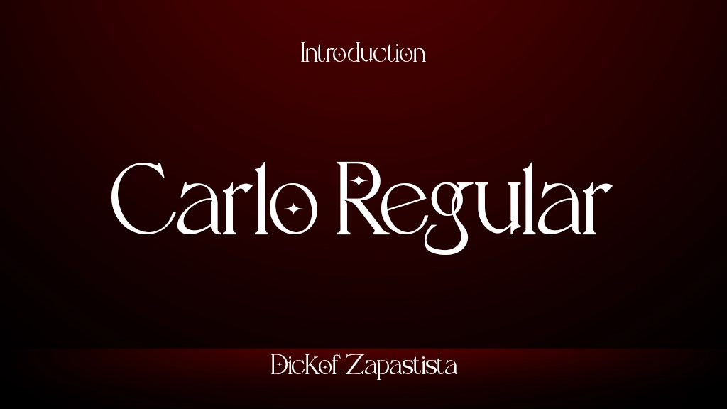 Carlo Regular Font Sample Images  1