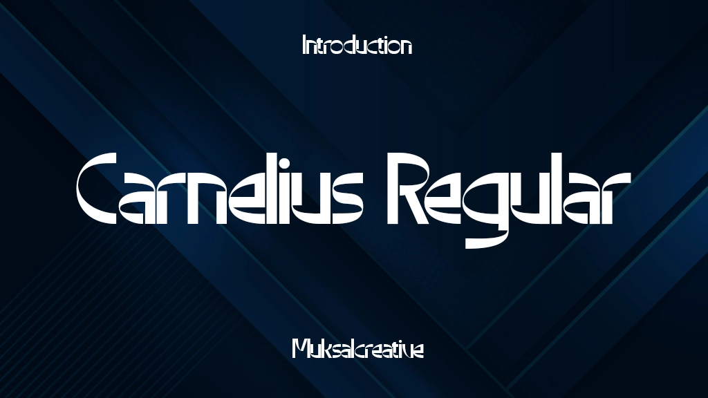 Carnelius Regular Font Sample Image 1