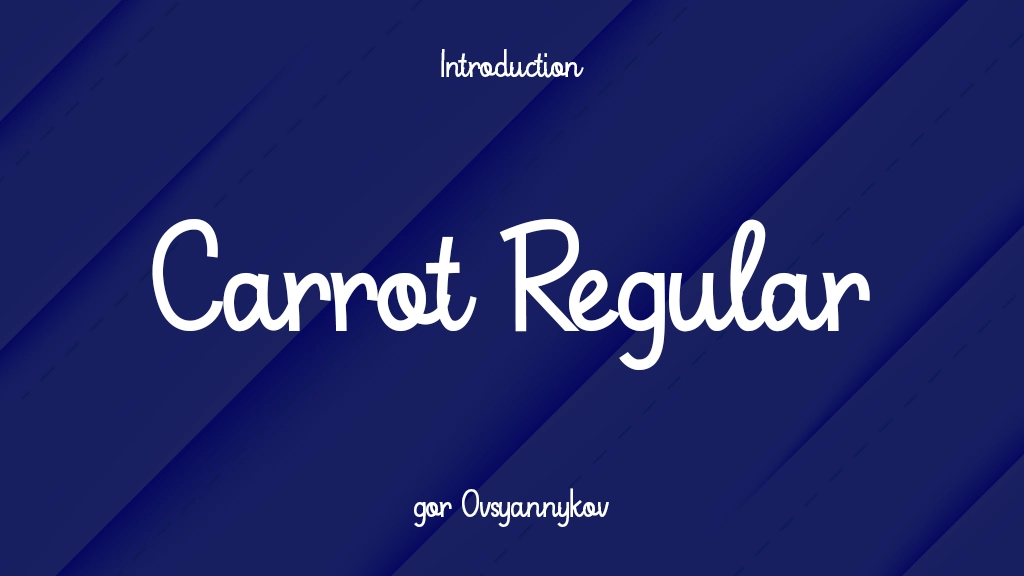 Carrot Regular Font Sample Images  1