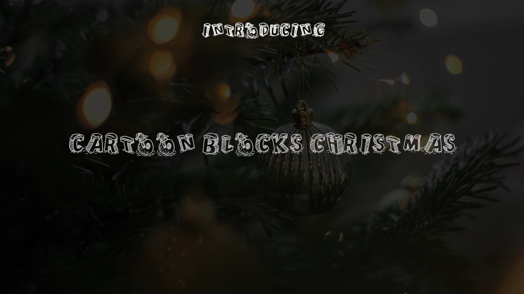 Cartoon Blocks Christmas Font Sample Images  1