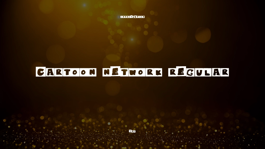 Cartoon Network Regular Font Sample Images  1