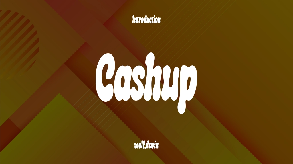 Cashup Font Sample Image 1