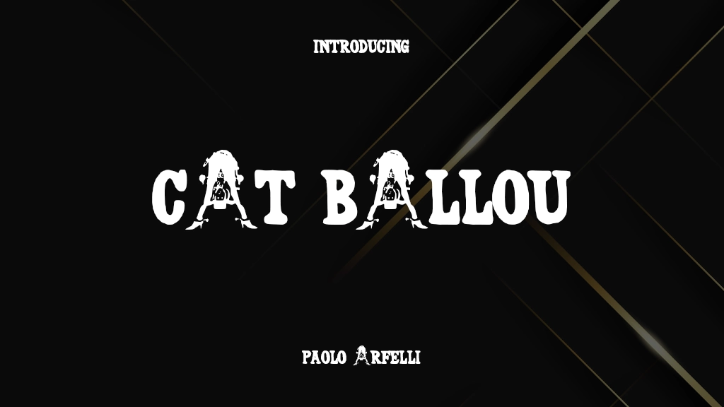 CAT BALLOU Immagini di esempio dei caratteri  1