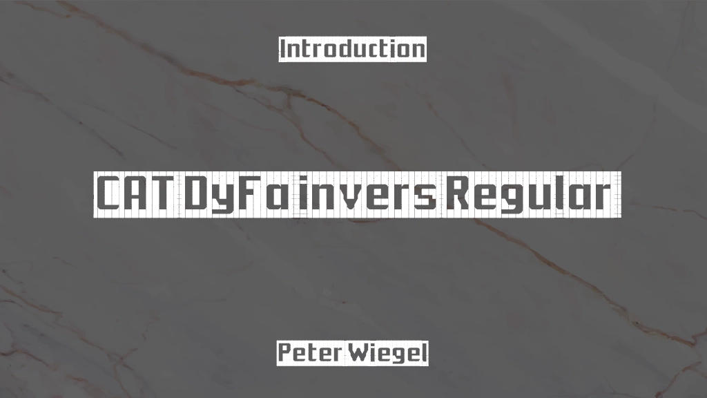 CAT DyFa invers Regular Font Sample Image 1