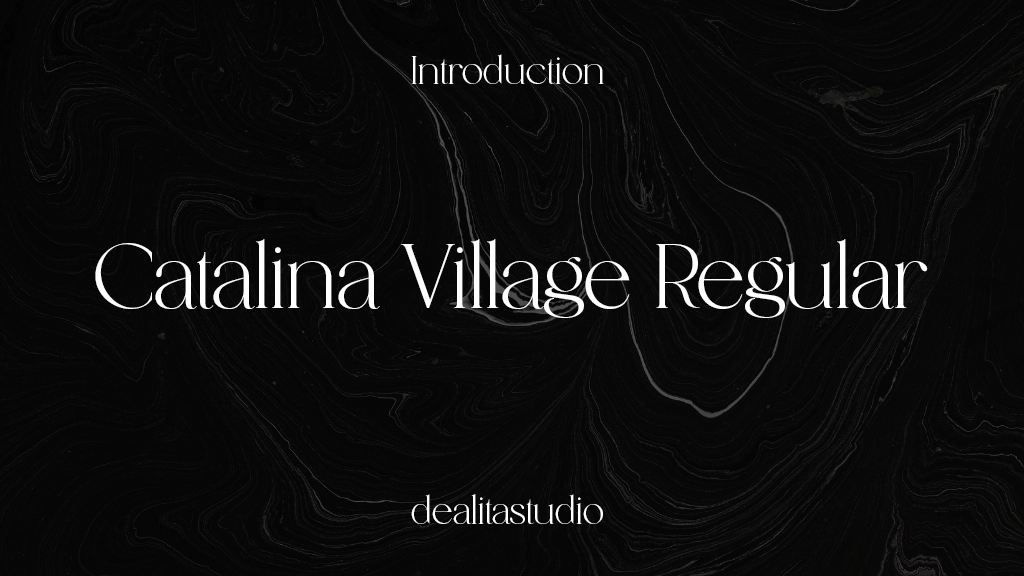 Catalina Village Regular Font Sample Image 1