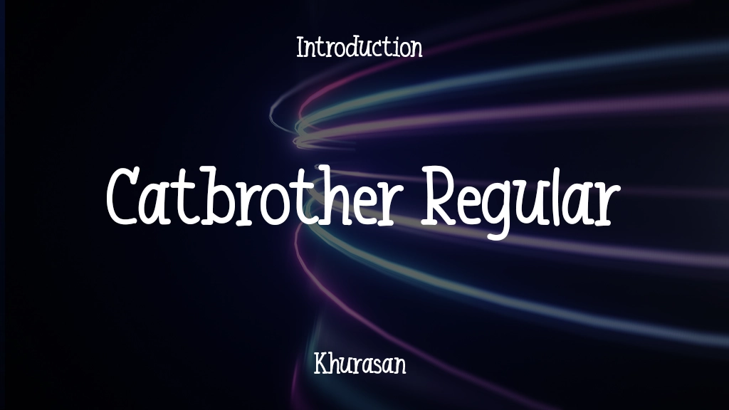 Catbrother Regular Font Sample Image 1