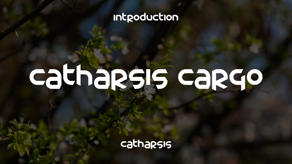 Catharsis Cargo Font Sample Image 1