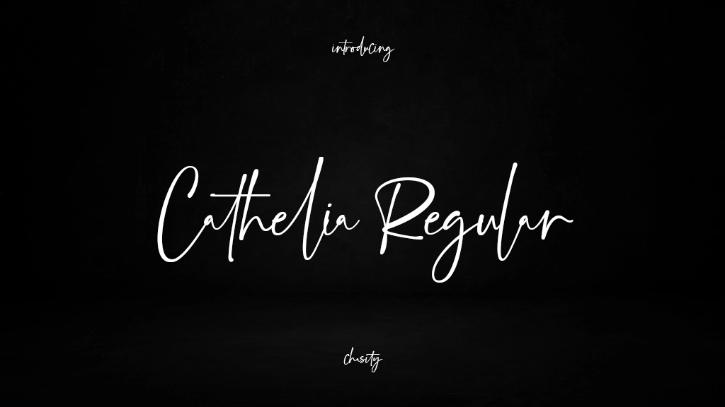 Cathelia Regular Font Sample Images  1