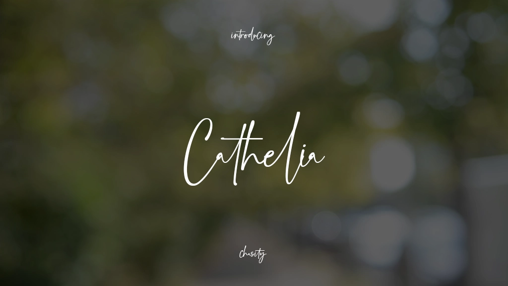 Cathelia Font Sample Images  1