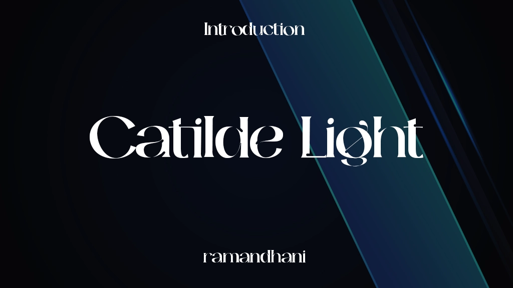 Catilde Light Font Sample Images  1