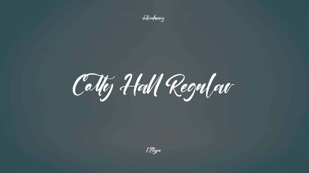 Catty Hall Regular Beispielbilder für Schriftarten  1