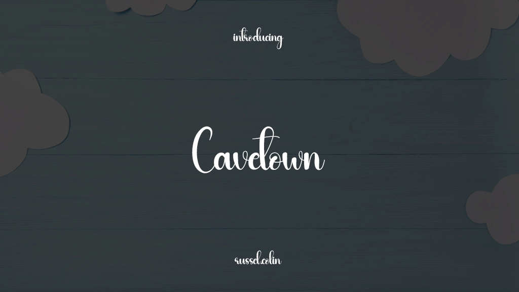 Cavetown Font Sample Images  1