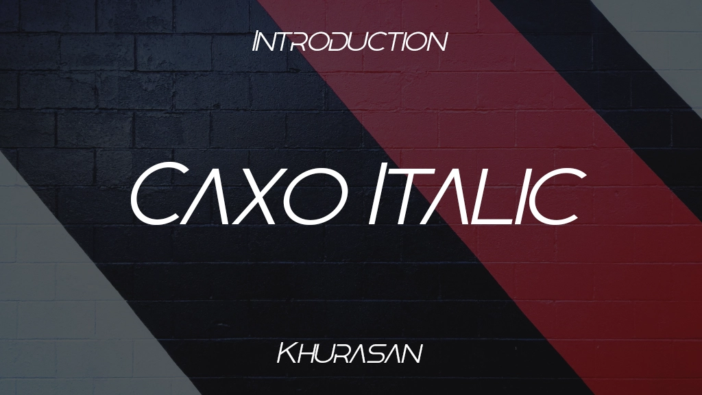 Caxo Italic Font Sample Image 1