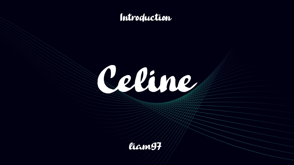 Celine Font Sample Image 1