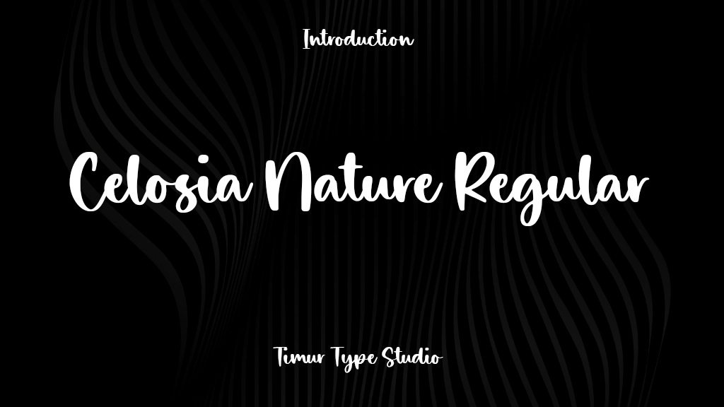 Celosia Nature Regular Font Sample Images  1