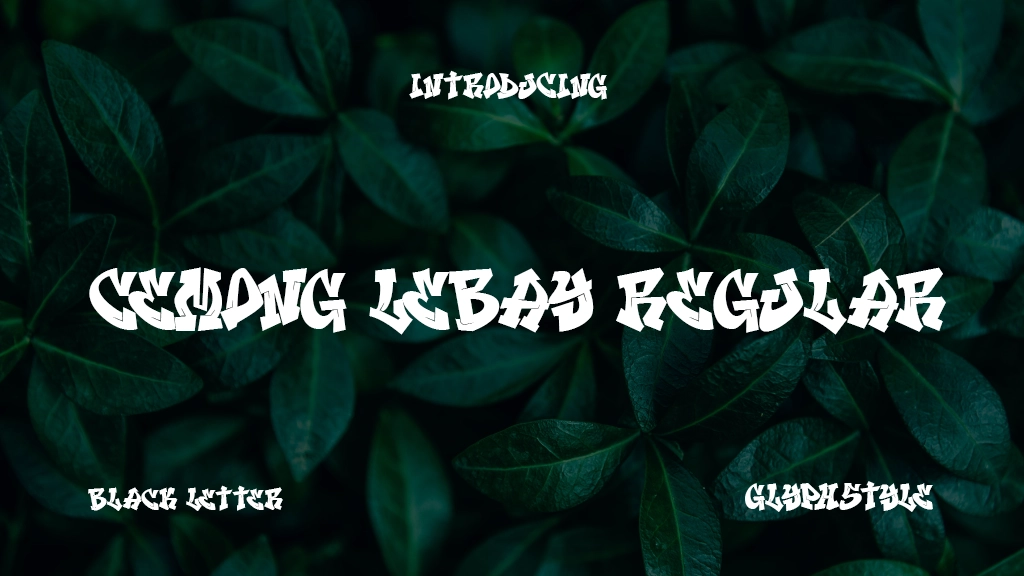 Cemong Lebay Regular Font Sample Image 1