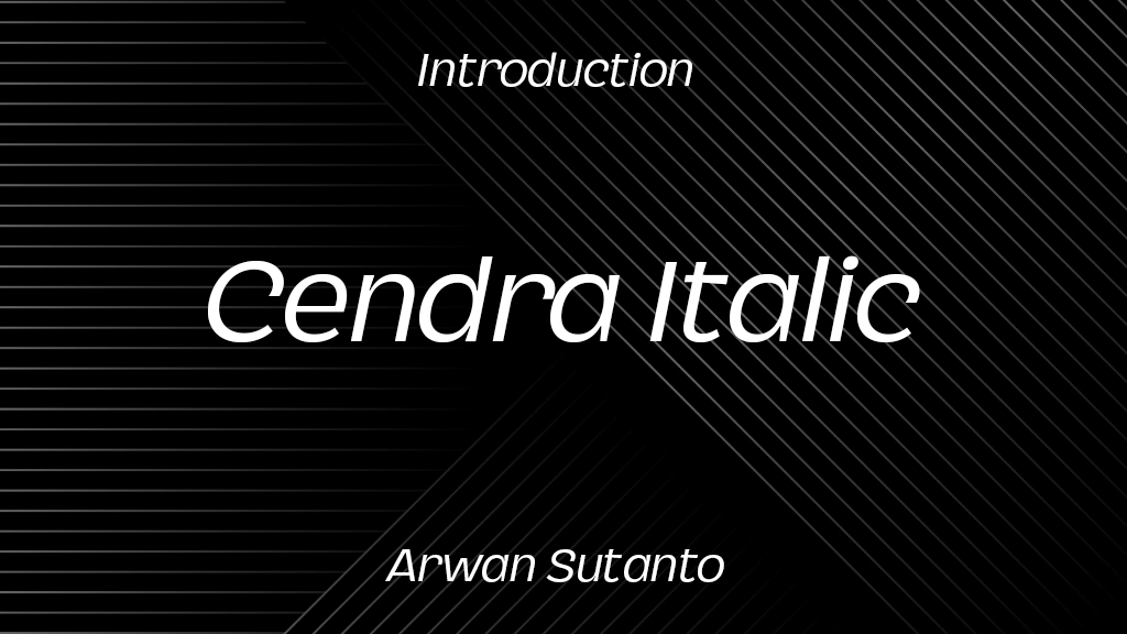 Cendra Italic Font Sample Image 1