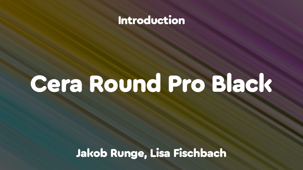 Cera Round Pro DEMO Black Font Sample Image 1