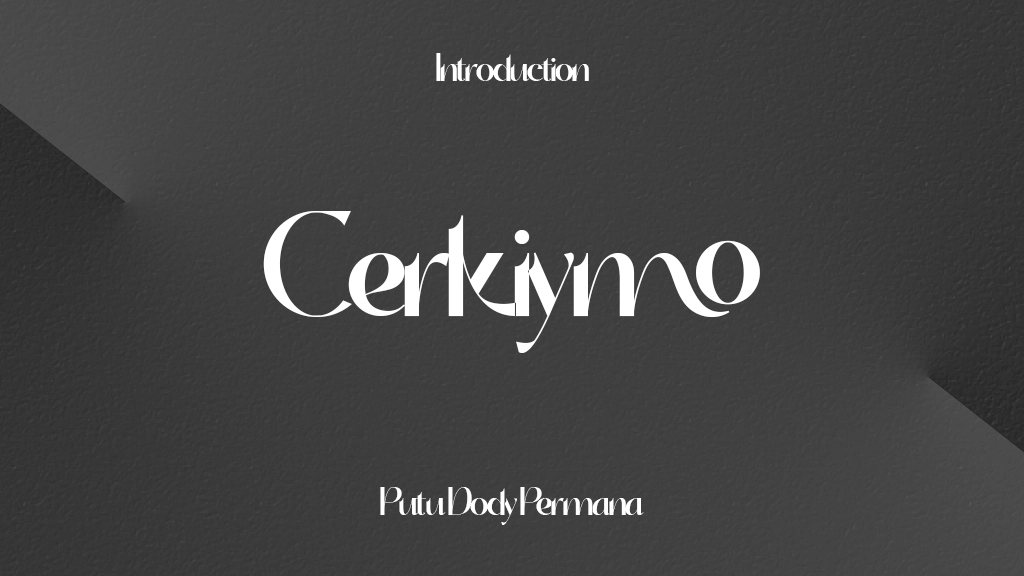 Cerkiymo Personal Use Font Sample Images  1