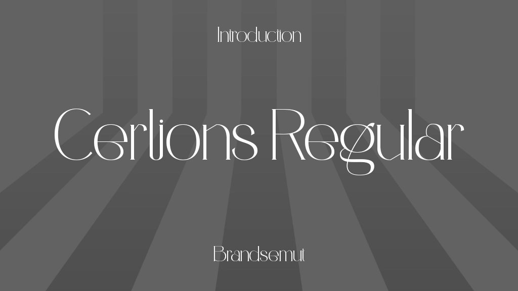 Cerlions Regular Font Sample Image 1