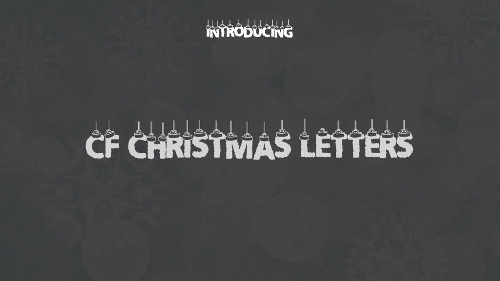 CF Christmas Letters Font Sample Images  1