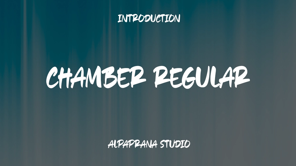 Chamber Regular Font Sample Images  1