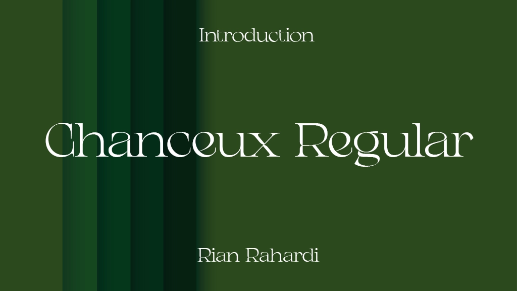 Chanceux Regular Font Sample Image 1