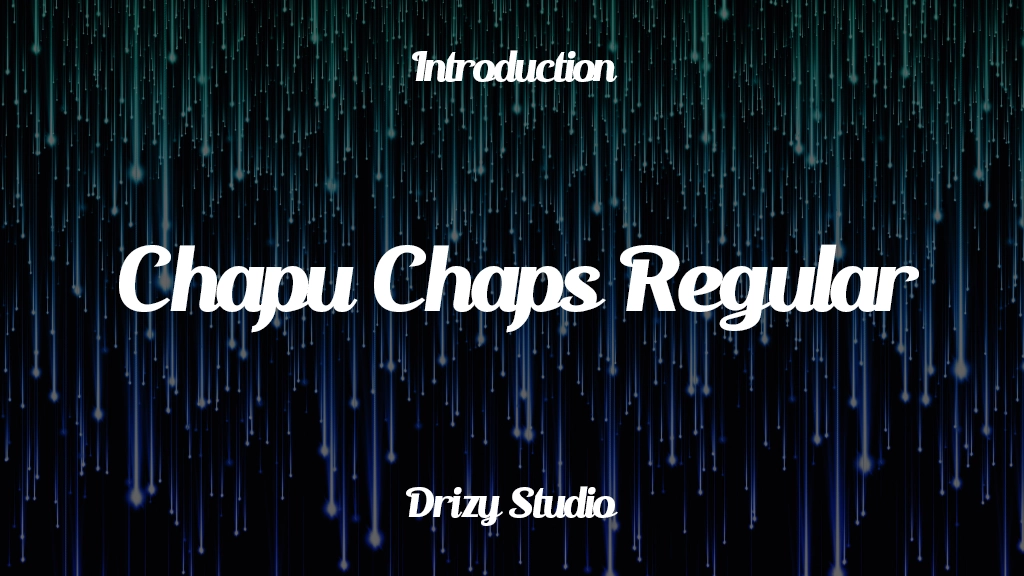 Chapu Chaps Regular Font Sample Images  1