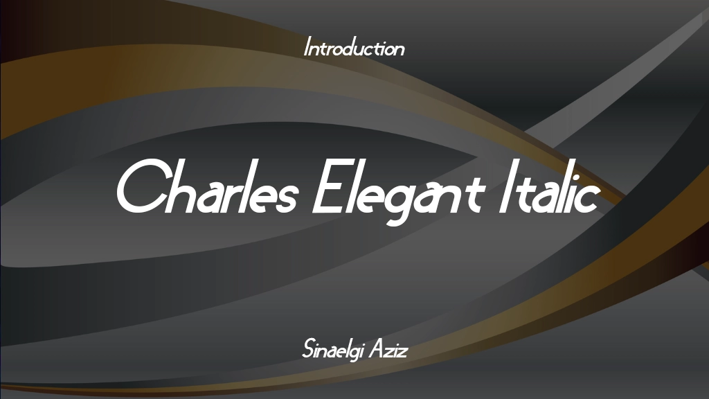 Charles Elegant Italic Immagini di esempio dei caratteri  1