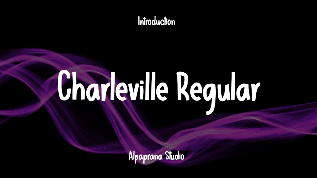 Charleville Regular Font Sample Images  1