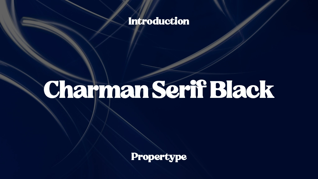 Charman Serif Black Font Sample Image 1