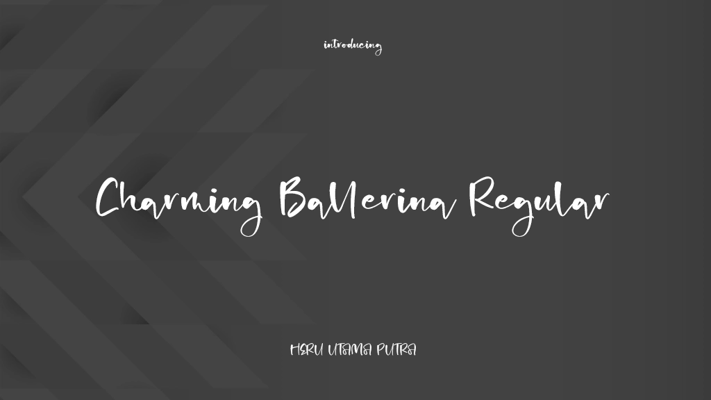 Charming Ballerina Regular Beispielbilder für Schriftarten  1