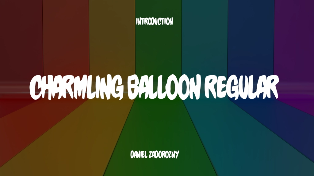 Charmling Balloon Regular 글꼴 샘플 이미지  1