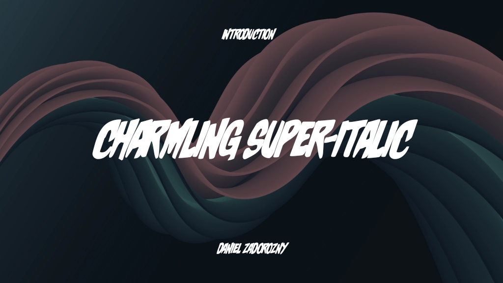 Charmling Super-Italic Italic Font Sample Images  1