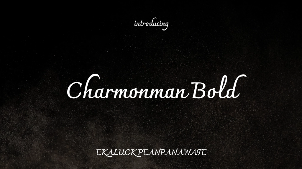 Charmonman Bold Font Sample Images  1