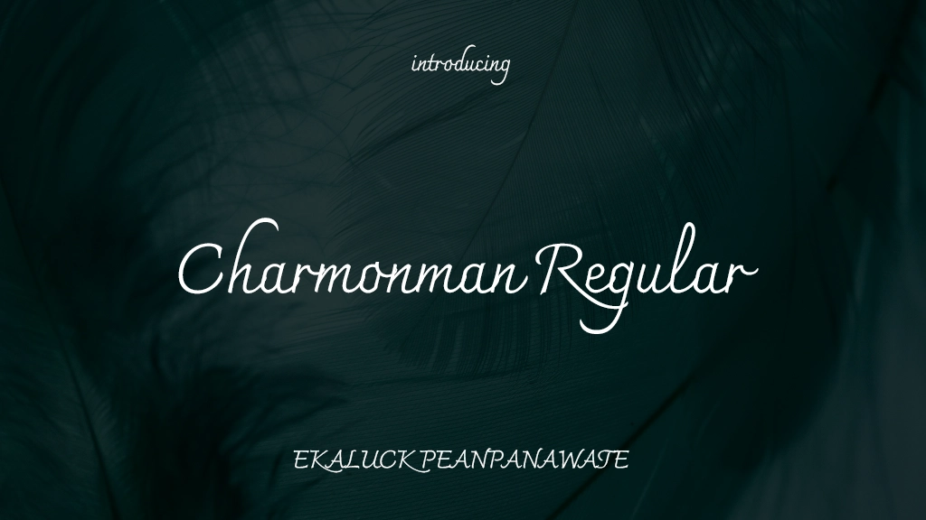 Charmonman Regular Font Sample Images  1