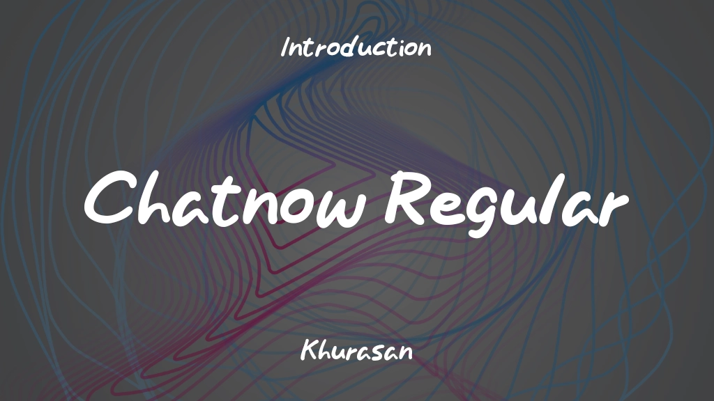 Chatnow Regular Font Sample Images  1