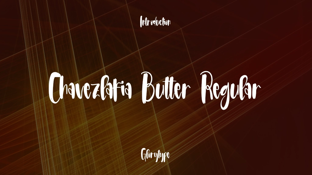 Chavezlafia Butter Regular Font Sample Image 1