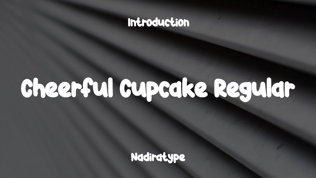 Cheerful Cupcake Regular Font Sample Image 1