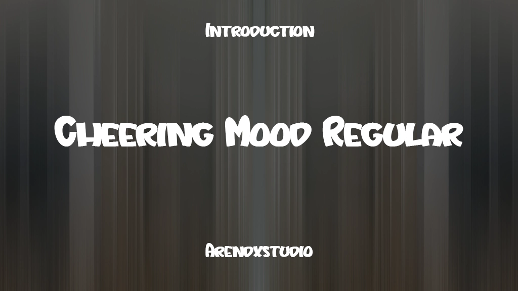 Cheering Mood Regular 글꼴 샘플 이미지  1