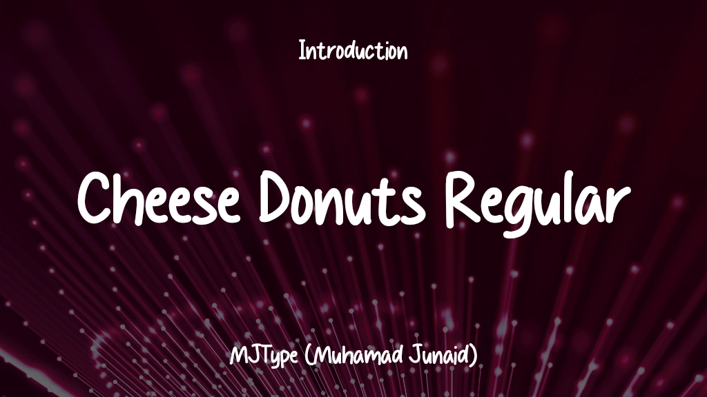 Cheese Donuts Regular Font Sample Images  1