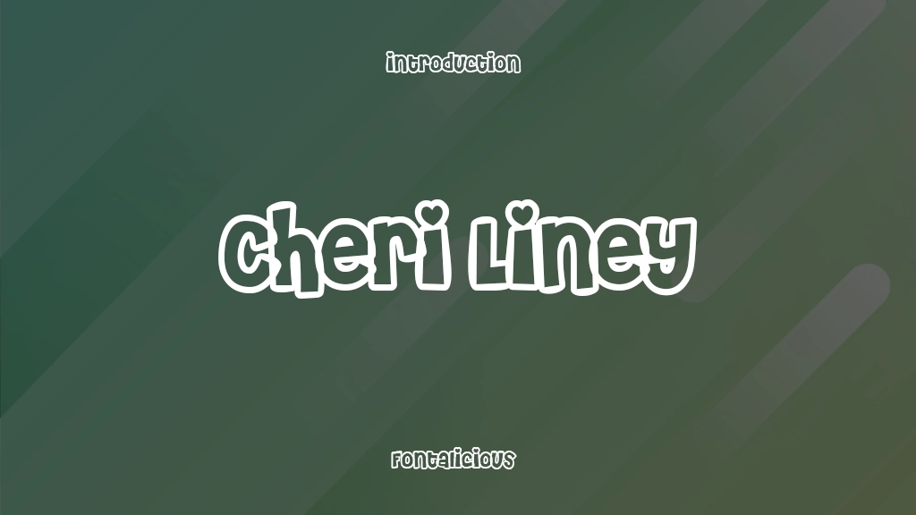 Cheri Liney フォントサンプル画像  1